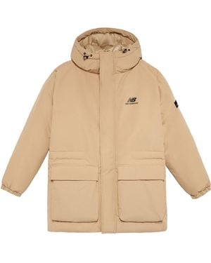 New Balance Windproof Down Jacket 'Khaki' - Natural