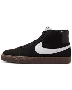 Nike Zoom Blazer Mid Sb Dark Gum' - Black