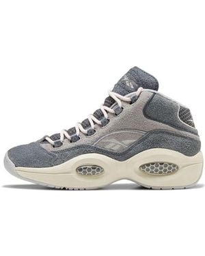 Reebok Question Mid Suede' - Blue