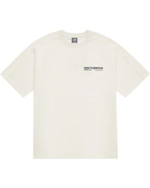New Balance Wordmark Logo T-Shirt - White