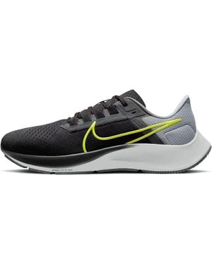 Nike Air Zoom Pegasus 38 'Dark Smoke Volt' - Black