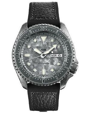 Seiko No. 5 Series Retro Automatic Mechanical Waterproof Watch - Grey
