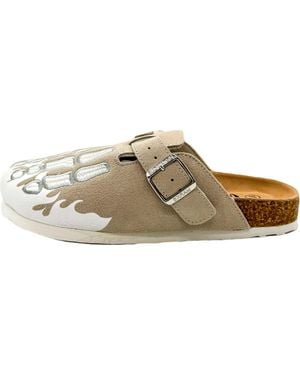 OMNEWYORK Octavious Marks Clog 'Fish Bone' - Brown