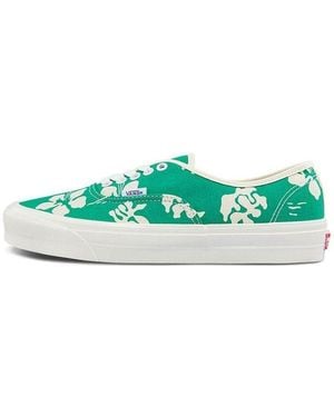 Vans Authentic 44 Dx Low Tops Casual Skateboarding Shoes Printing - Green