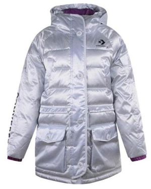 Converse (Wmns) Iridescent Sideline Down Jacket - Blue