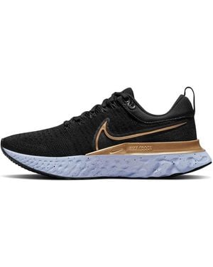 Nike (Wmns) React Infinity Run Flyknit 2 Metallic' - Black