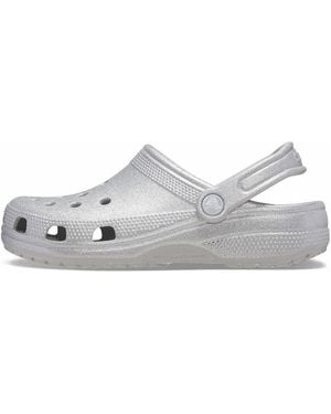 Crocs™ Classic Glitter Clogs - White