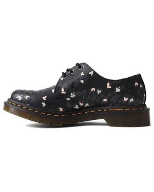 Dr. Martens 1461 Leather Heart Printed - Black