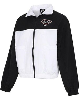 Nike (Wmns) Embroidery Logo Stand Collar Jacket - Black