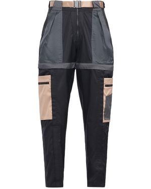 Nike (Wmns) Casual Sports Detachable Trousers Contrasting Colours Multiple Pockets Long Pants/Trousers - Blue