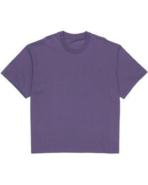 adidas Originals C Tee Solid Colour Small Label Loose Sports Short Sleeve Couple Style - Purple