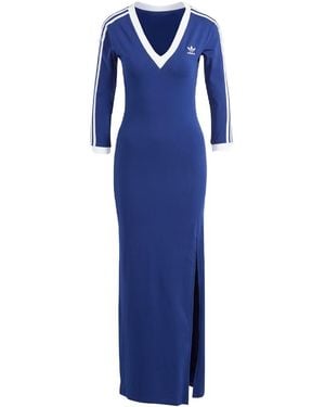 adidas (Wmns) Originals Adicolor Colro Claic 3-Maxi Srtipe Dress - Blue