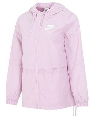 Nike (Wmns) As W Sportswear Rpl Essntl Wvn Jkt Jacket Regal - Pink