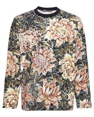 adidas Y-3 Flowers Printing Long Sleeves - Natural