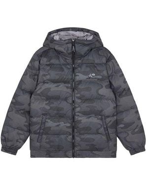 New Balance Sport Printed Logo Puffer Jacket Camo' - Gray