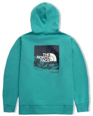 The North Face Ss22 Logo Hoodie - Blue