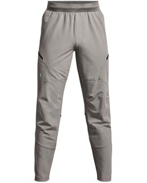 Under Armour Unstoppable Brushed Pants 'Light Milk' - Gray
