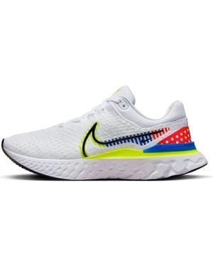 Nike React Infinity Run Flyknit 3 Premium Racer Volt' - White