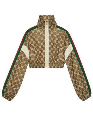 Gucci (Wmns) Interlocking G Zipper Jacket Ivory' - Green