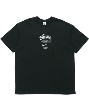Nike X Stussy Crossover Round Neck Pullover T-Shirt Asia Sizing - Black