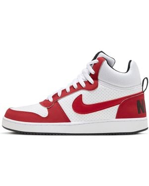 Nike Court Borough Mid Gym' - Red