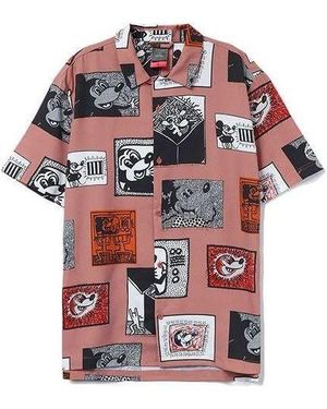 Li-ning X Disney Mickey Mouse X Keith Haring Short Sleeve Shirt Multi' - Red