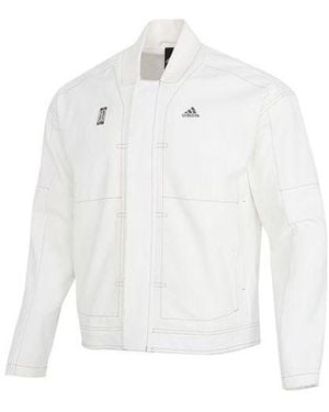 adidas Wj Jkt Denim Series Casual Sports Woven Jacket - White
