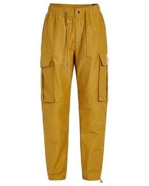 Nike Jordan Flight Woven Pocket Sports Pants/Trousers/Joggers - Yellow