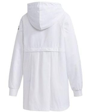 adidas (Wmns) Wb Alphabet Logo Printing Sports Hooded Jacket - White