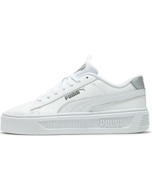 PUMA (Wmns) Smashplatform V3 Pop Up Metallics - White