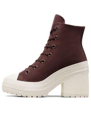 Converse (Wmns) Chuck 70 De Luxe Heel Suede Shoes 'Eternal Earth' - Brown