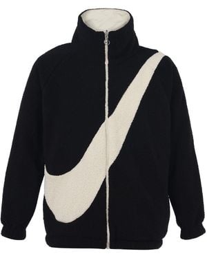 Nike (Wmns) Large Logo Casual Reversible Jacket - Blue