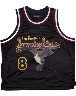 Drew House Hummingbirds Cropped Basketball Jersey - Black