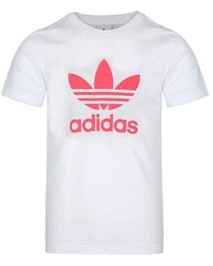 adidas Originals Chest Logo Sports Short Sleeve Flash - White