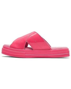 Converse (Wmns) Opi One Star Slide Retro Slippers - Pink