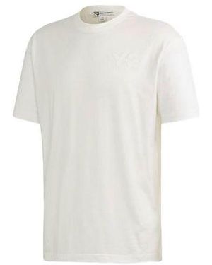 adidas Y-3 Ss21 Casual Logo Short Sleeve T-Shirt - White