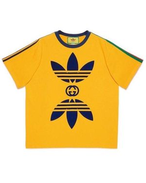 Gucci X Adidas Cotton Jersey T-Shirt - Yellow