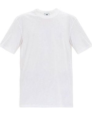 adidas Y-3 Casual Round Neck Short Sleeve - White
