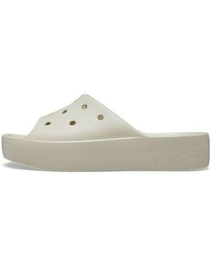 Crocs™ (Wmns) Classic Platform Slide 'Bone' - White