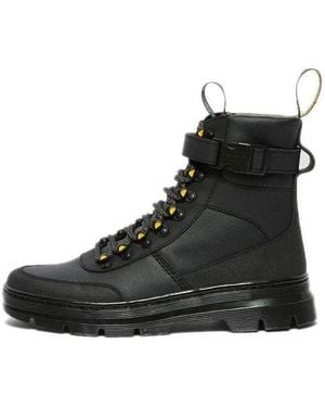 Dr. Martens Combs Tech Coated Canvas Casual Boots - Black