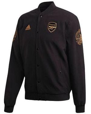 adidas Stand Collar Arsenal Aviator Sports Jacket - Black
