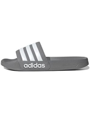 adidas Adilette Shower Slides Cosy Wear-Resistant Slippers - Grey