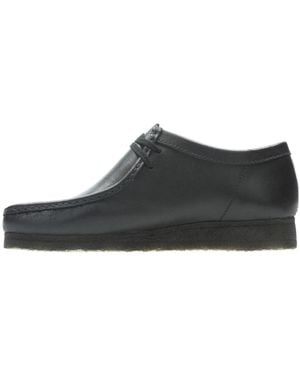 Clarks Wallabee Boots Leather' - Black