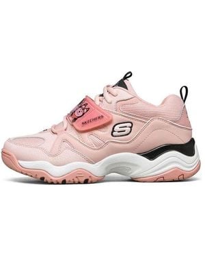 Skechers (Wmns) D'Lites Train Low-Top Running Shoes - Pink