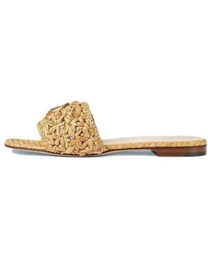 Gucci (Wmns) Double G Slide Sandal 'Woven Raffia' - Natural