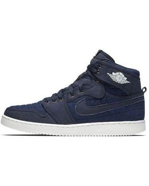 Nike 1 Ajko High Og Canvas 'Obsidian' - Blue