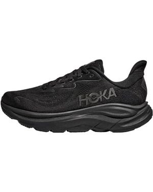 Hoka One One Clifton 10 Running Sneakers - Black