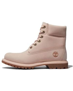 Timberland (Wmns) Premium 6 Inch Waterproof Boots 'Light Nubuck' - Brown