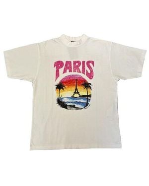 Balenciaga (Wmns) Paris Tropical T-Shirt - White