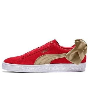 PUMA (Wmns) Suede Bow Varsity Trainer - Red